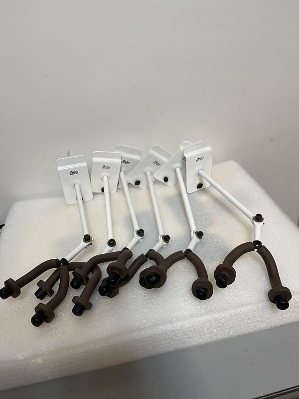String Swing Slat Wall Guitar Hangers 6 White Reverb