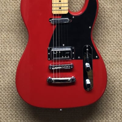 Alden TV Cruiser T Style Electric Guitar, DeArmond Style Bridge Pickup, Red, Maple Neck for sale