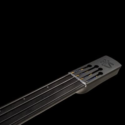 NS Design CR4 Radius Bass Guitar - Charcoal Satin - Fretless image 3