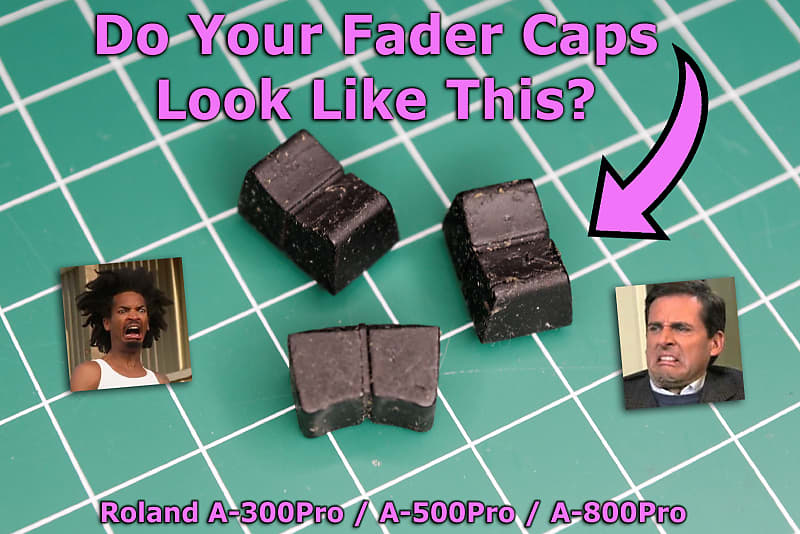 Roland A800Pro / A500Pro / A300Pro Replacement Fader Knobs Reverb