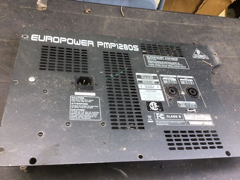 Behringer Europower PMP1280s Powered Mixer panel for parts/fix