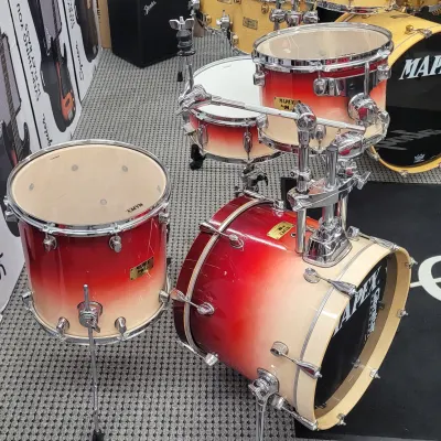 Mapex Pro M Series 4 Pc Shell Pack With Extras 2000s Red Fade image 3
