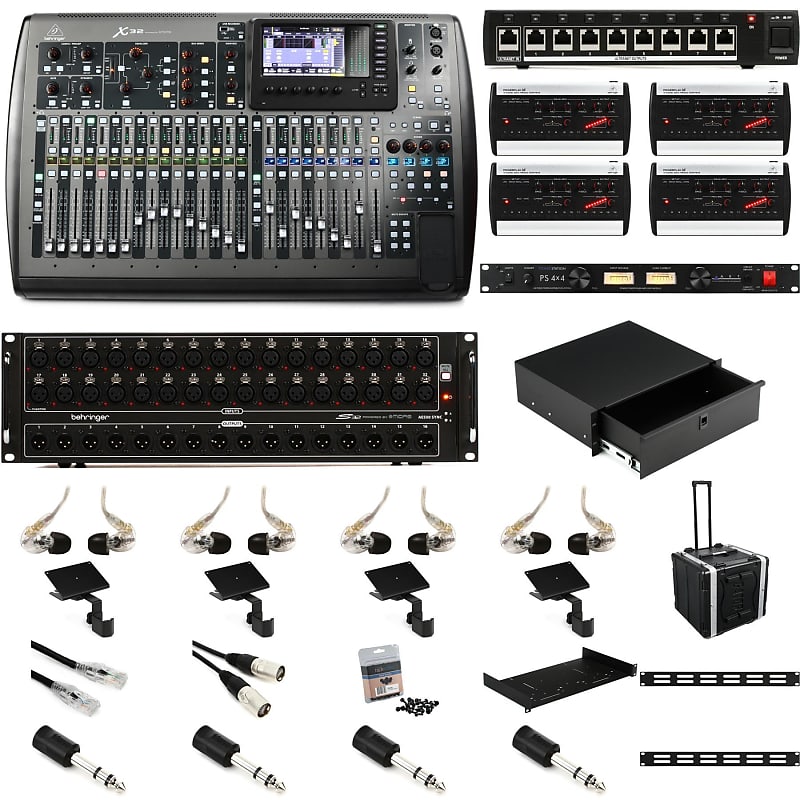 Behringer X32 Digital Mixer with Stagebox and Personal Reverb