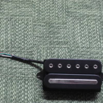 used (less than lite average wear) genuine DiMarzio BHWP3 BRIDGE  (F-spaced) pickup [which is an OEM-supplied DiMarzio "Drop Sonic" (D-Sonic)], early to mid 2000s, BLACK (+ screws) 11.45k, from early JP6, wire needs to be lengthened image 16
