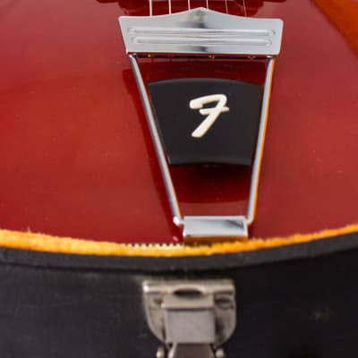 Fender  Coronado II Thinline Hollow Body Electric Guitar (1966), ser. #503080, original black tolex hard shell case. image 15