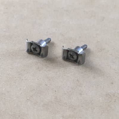 Two Custom Strat Tele String Blocky Retainers Guide Chrome Relic Electric Guitar image 3