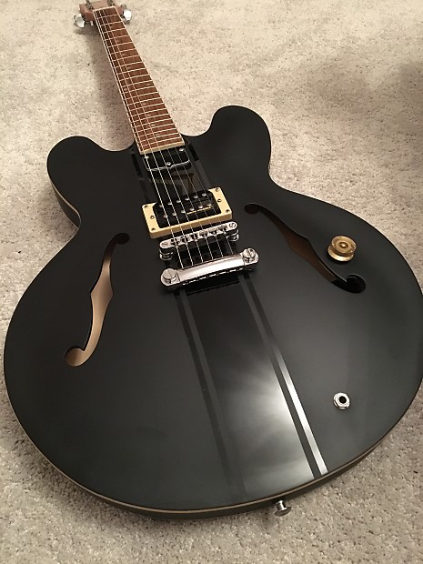 Tom Delonge ES-333 Gibson Copy Matte Black Blink-182