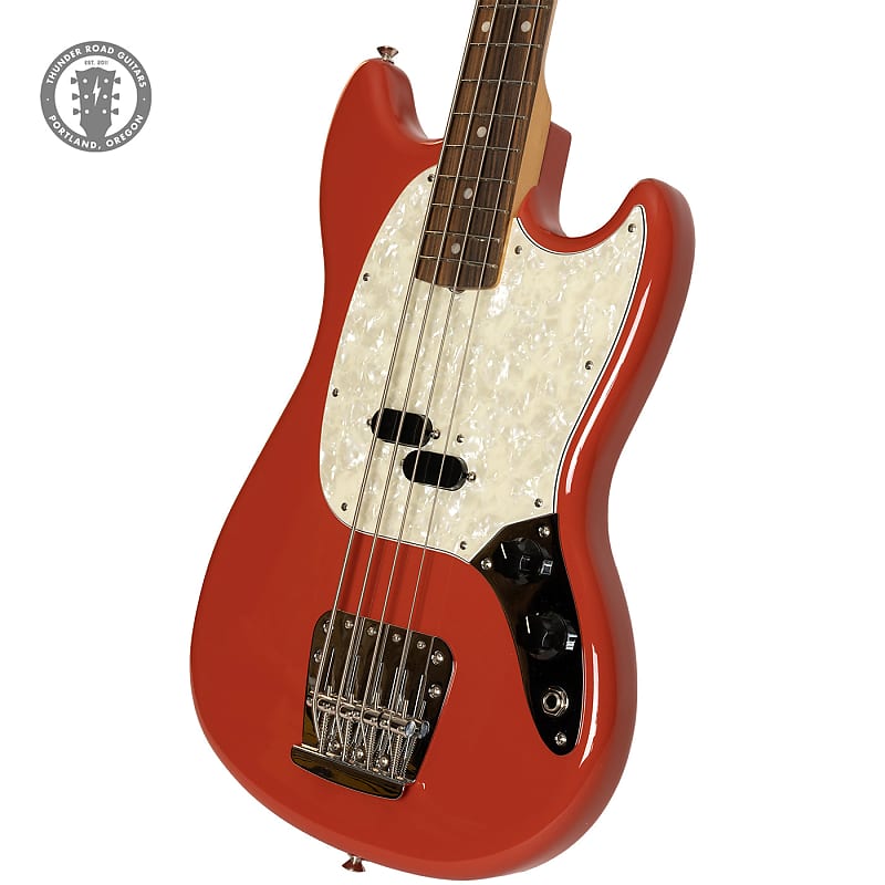 New Fender Vintera '60s Mustang Bass Fiesta Red (PDX) image 1