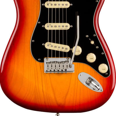 Fender Ultra Luxe Stratocaster. Maple Fingerboard, Plasma Red Burst image 1
