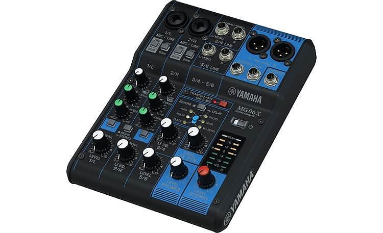 Yamaha MG06X 6-Input Stereo Mixer with Effects image 1