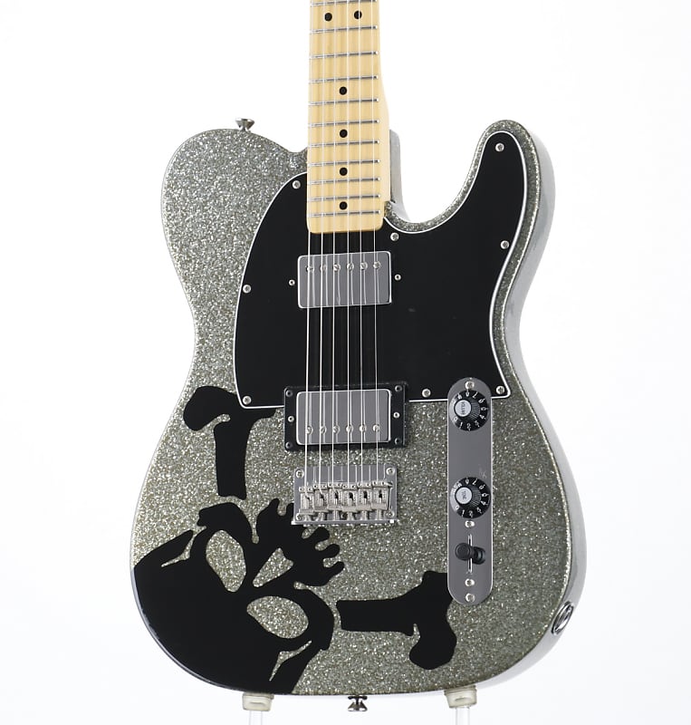 Squier HARUNA Telecaster Skullsilver Dark Silver Sparkle (02/02)