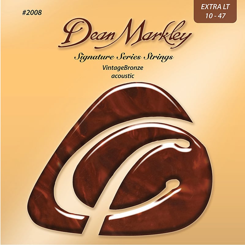 Dean Markley Vintage Bronze Extra Light 10-47 Acoustic Strings Set image 1