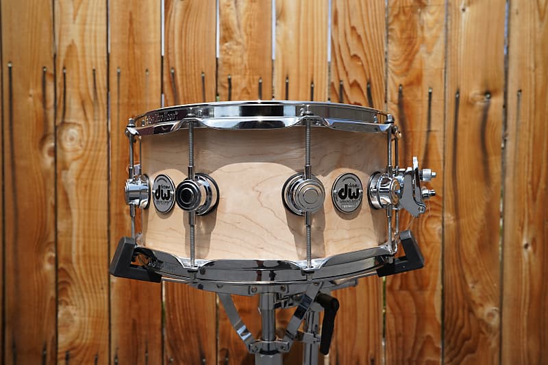 DW USA Collectors Series | Natural Satin Oil Finish | 6.5 x 14" SOLID 1pc. Maple shell Snare  (2022) image 1