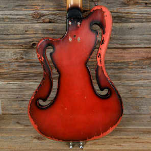 Ampeg AEB-1 Fretted Bass Redburst 1960s image 3
