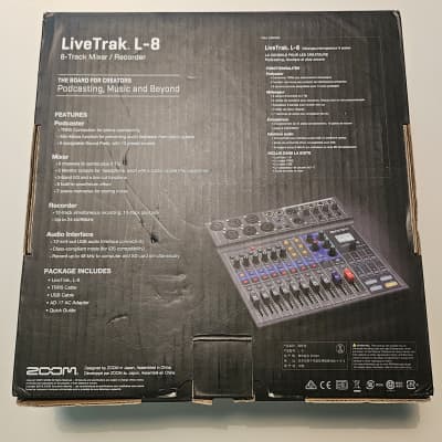 Zoom LiveTrak L-8 Digital Mixer / Recorder 2010s - Grey / Blue image 2