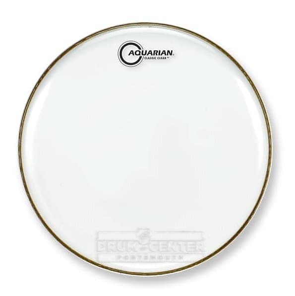 Aquarian Classic Clear Snare Side Drum Head 10" image 1