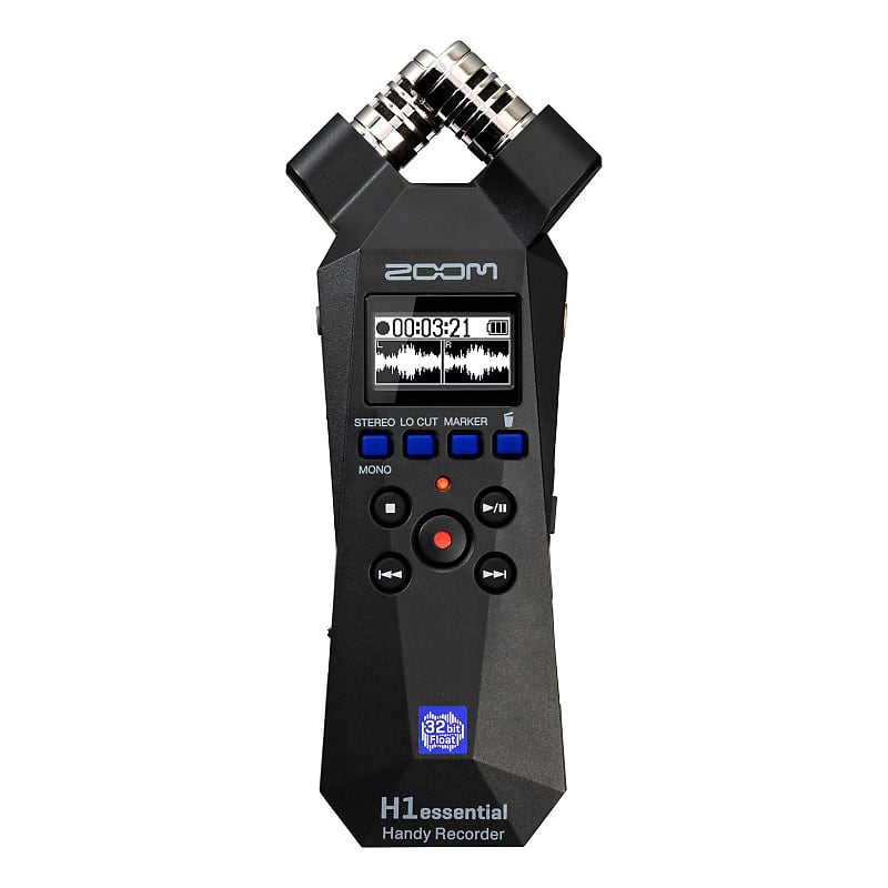 Zoom H1essential 32-Bit Float Handy Recorder with Built-in Microphones image 1