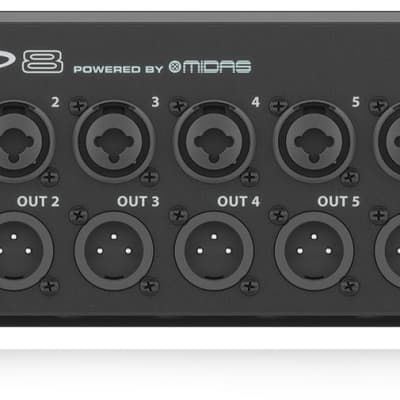 Behringer SD8, 8 Outputs Stage Box With 8 Remote-Controllable Midas Preamps image 2