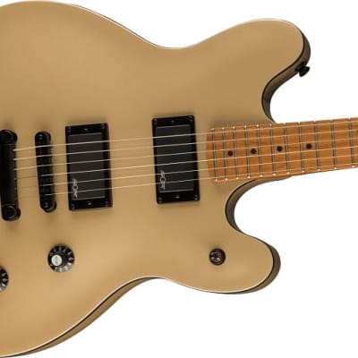 Squier Contemporary Active Starcaster Electric Guitar, Roasted Maple Fingerboard, Shoreline Gold image 5