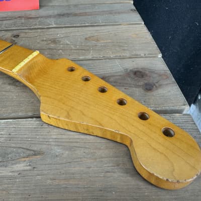 Real Life Relics Curly Flame Maple Stratocaster® Style Neck Rosewood 21 Fret RLR-SMFM  #4 image 2