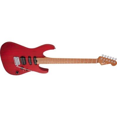 Charvel Pro-Mod DK24 HSS 2PT CM Ash Electric Guitar, Caramelized Maple Fingerboard, Red Ash image 13