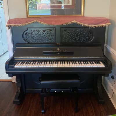19th century Steinway & Sons upright grand piano 56'' image 1