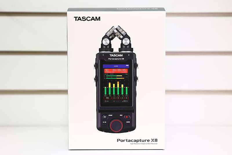 TASCAM Portacapture X8 Portable Digital Recorder with USB Audio Interface - Black image 1
