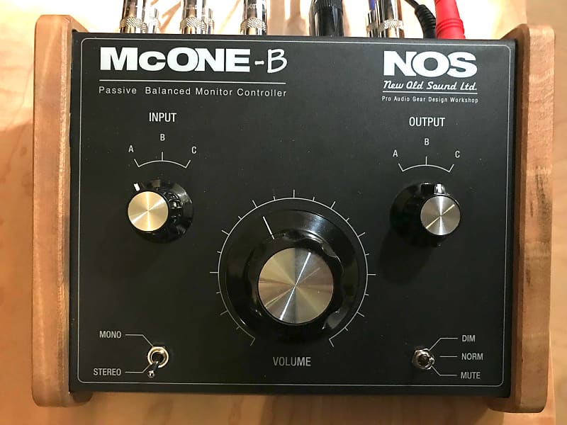 New Old Sound NOS McONE-B Passive Monitoring Controller, 3 Stereo In and  Out, Balanced Version
