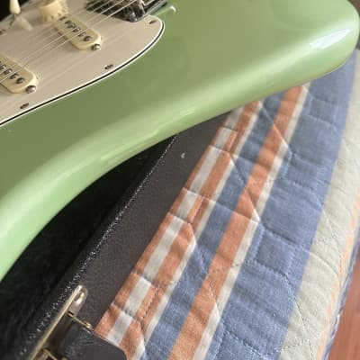 Fender American Professional Stratocaster with Maple Fretboard 2017 Surf Green image 3