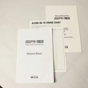Alesis SR-16 Drum Machine Manual  1993 + Manual Only! image 1