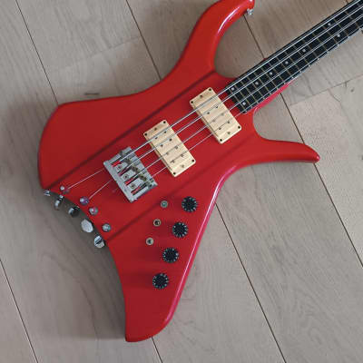 Kramer XL 8 string bass 1980 Red image 5