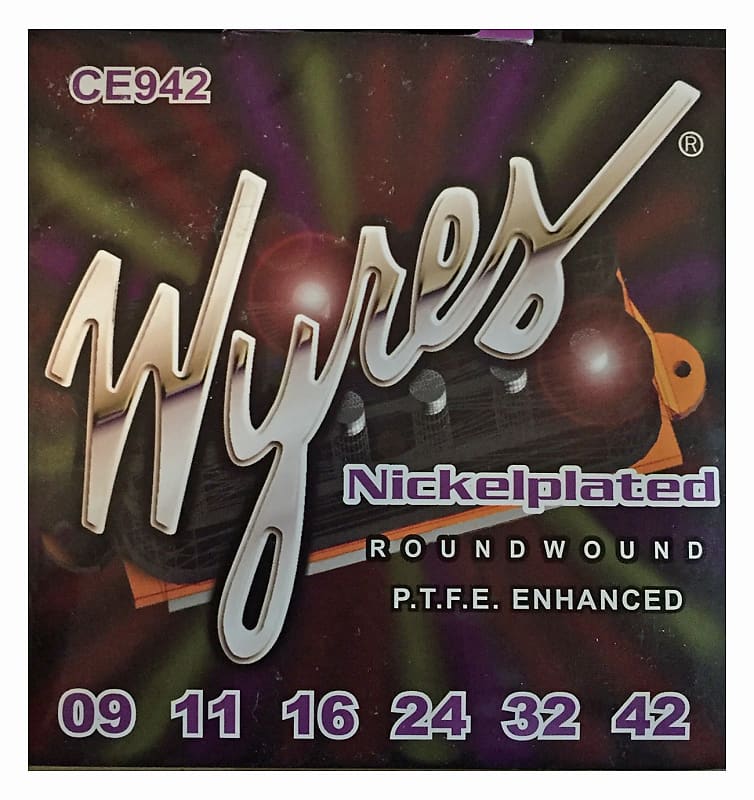 Wyres Coated Electric Guitar Strings CE Series Made In Canada - CE942 09-42 image 1
