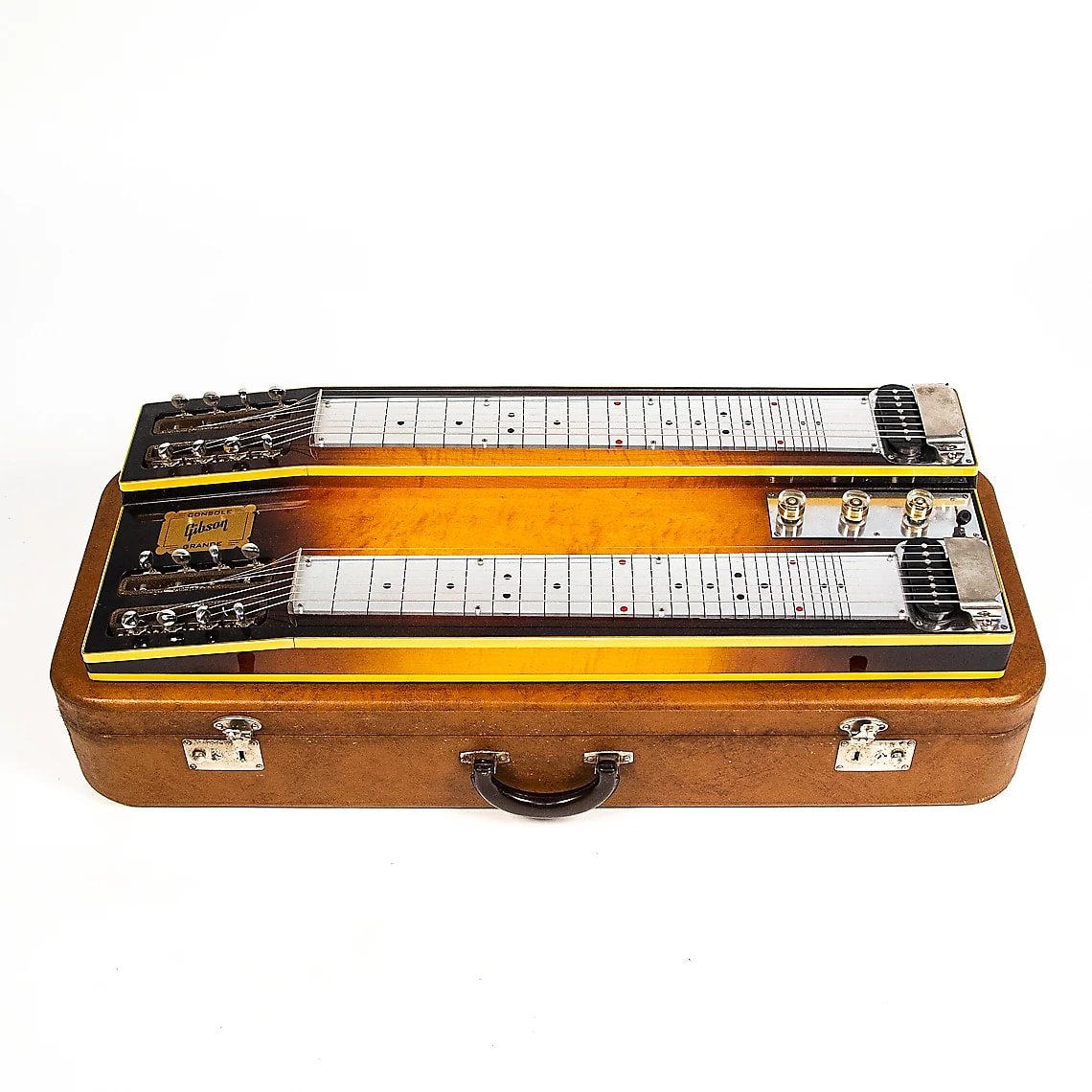 Double neck lap steel shop guitar