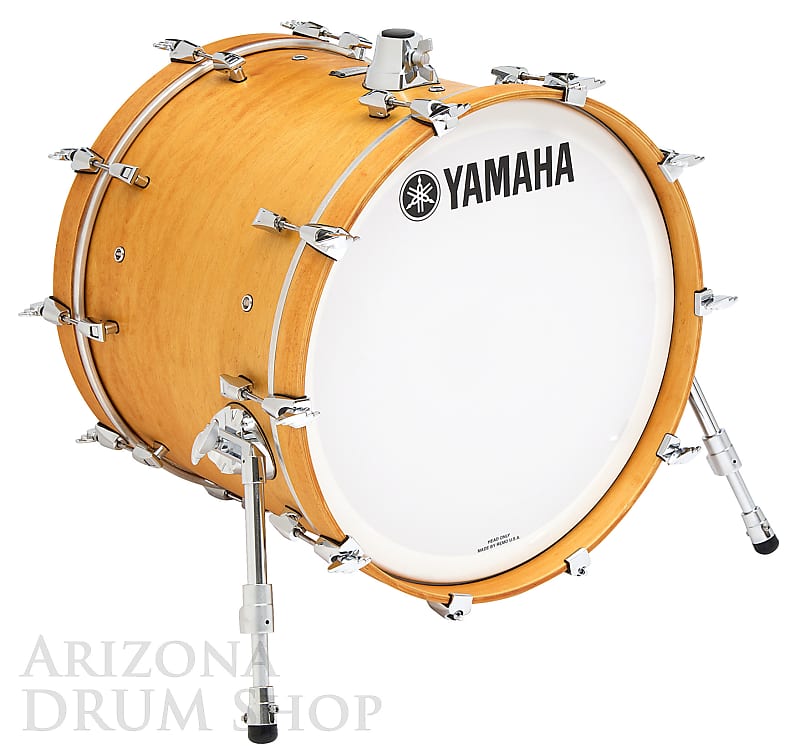 Yamaha Yamaha Absolute Hybrid Maple  22" x 14" Bass Drum AMB-2214-VN Vintage Natural image 1