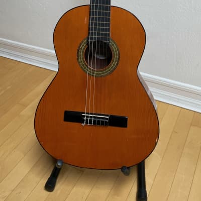Antonio Morales (?) A. Morales Classical Guitar with Case and Strap image 5