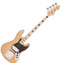 Vintage Bass VJ74NAT Blk Block Inlays, Natural