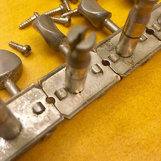 Fender Kluson double line patent guitar tuners 1963-965 Nickel 6 