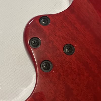 2007 Korean Korean Ibanez S470DXQM Red Viking Burst Guitar Body Floyd Ready image 10