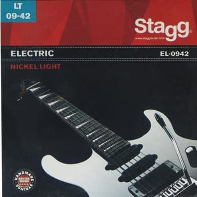 Electric Guitar Strings 9-42 Stagg Nickel Plated Steel EL-0942 Light X2 SET OFFER image 2