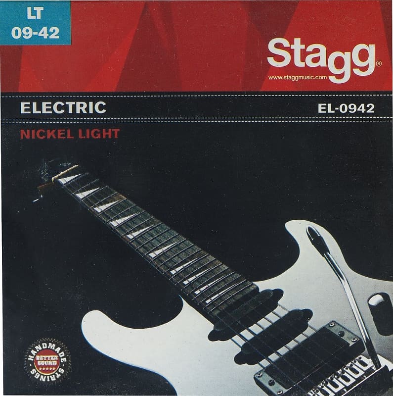 Stagg Light EL-0942 Nickel Plated Steel Strings For Electric Guitar image 1