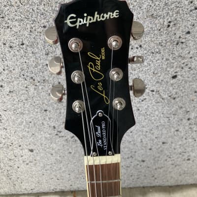 Epiphone Les Paul Standard Plus Top PRO - 2019 - Bourbon Burst les Paul electric guitar Flame image 5