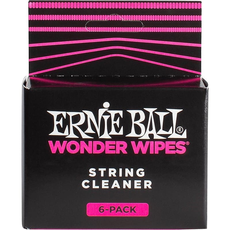 Ernie Ball 4277 Wonder Wipes String Cleaner, 6 Pack image 1