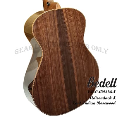 Bedell Coffee House Orchestra Natural Adirondack spruce & Indian rosewood handmade guitar image 14