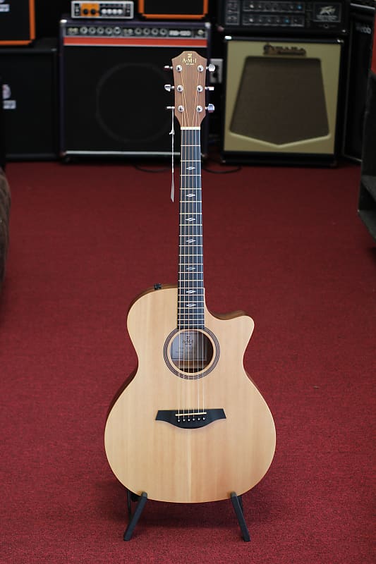 AMI GMCE-1 Acoustic Electric Guitar - Natural Satin Finish image 1