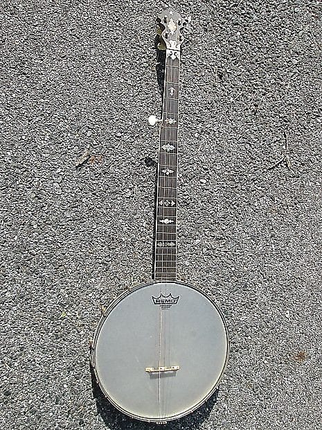 Vintage 20s Supertone by Lange Rettburg 5 String Banjo ! Fancy Inlays, 28" Scale, 12" Head ! AS-IS imagen 1