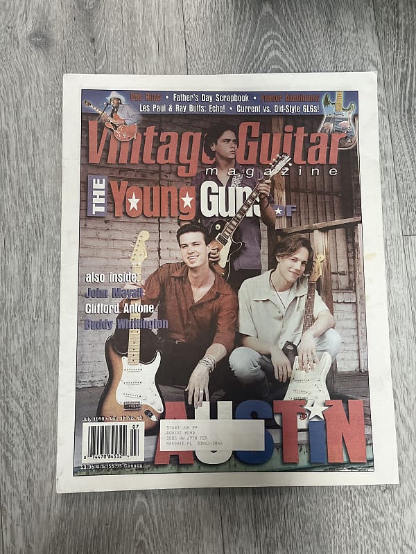 Vintage guitar Magazine 1998 July Young Guns | Reverb