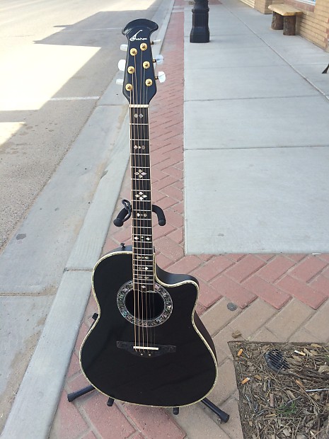 冬の感謝セール 1869 Ovation Custom Reverb | Black 1987 Bowl Shallow Usa Legend ギター