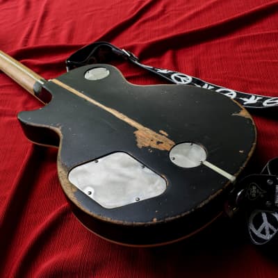 Gibson Les Paul Neil Young "Old Black" Style Replica Relic W/ Case Heavy Aged From Dax&Co. W/ COA! image 2