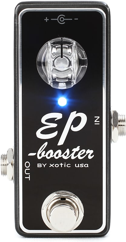 Xotic EP Booster Mini Boost Pedal Bundle with Xotic Voltage Doubler 9 Volt  to 15/18 Volt Power Supply