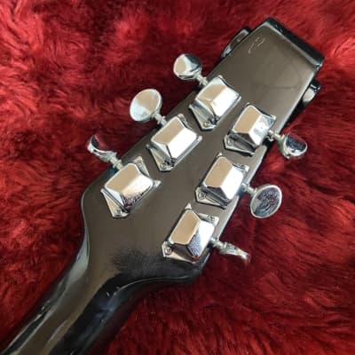 c.1968- Firstman Liverpool 67 MIJ Vintage Semi Hollow Body Guitar “Black” image 10